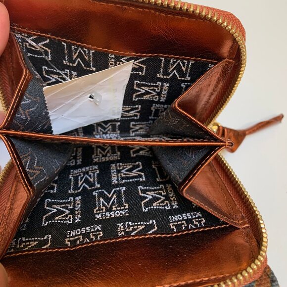 BNWT Missoni Fabric and Leather Compact Wallet - Picture 2 of 8